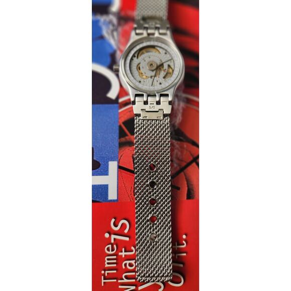 Swatch Watch SISTEM MECHE YIS418M 2018 Sistem51 Irony New In Box Milanese Band - Picture 10 of 14